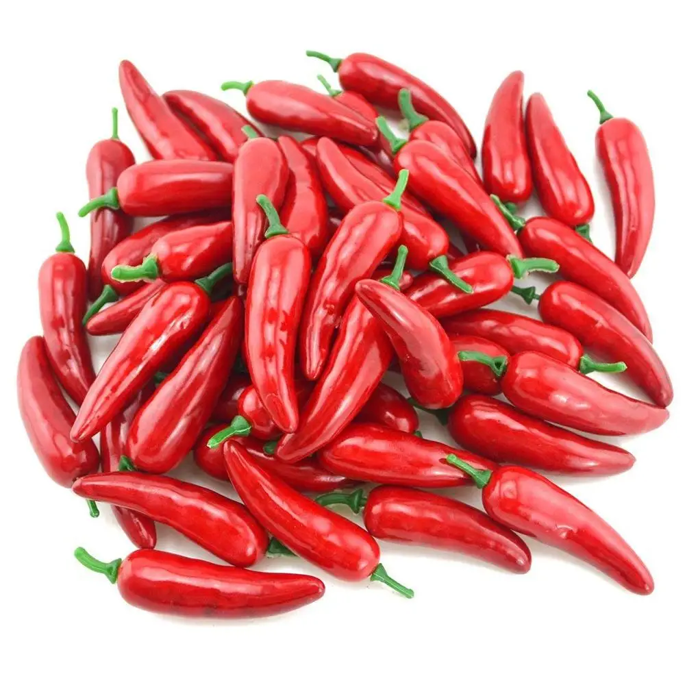 fresh beauty green and red chilli pepper - the hot price