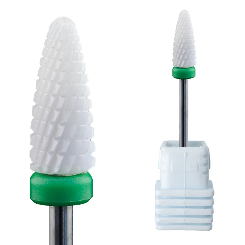 

Flame Shape Rotating Bit Pedicure 6.0mm C/M/F Ceramic Nail Drill Bits