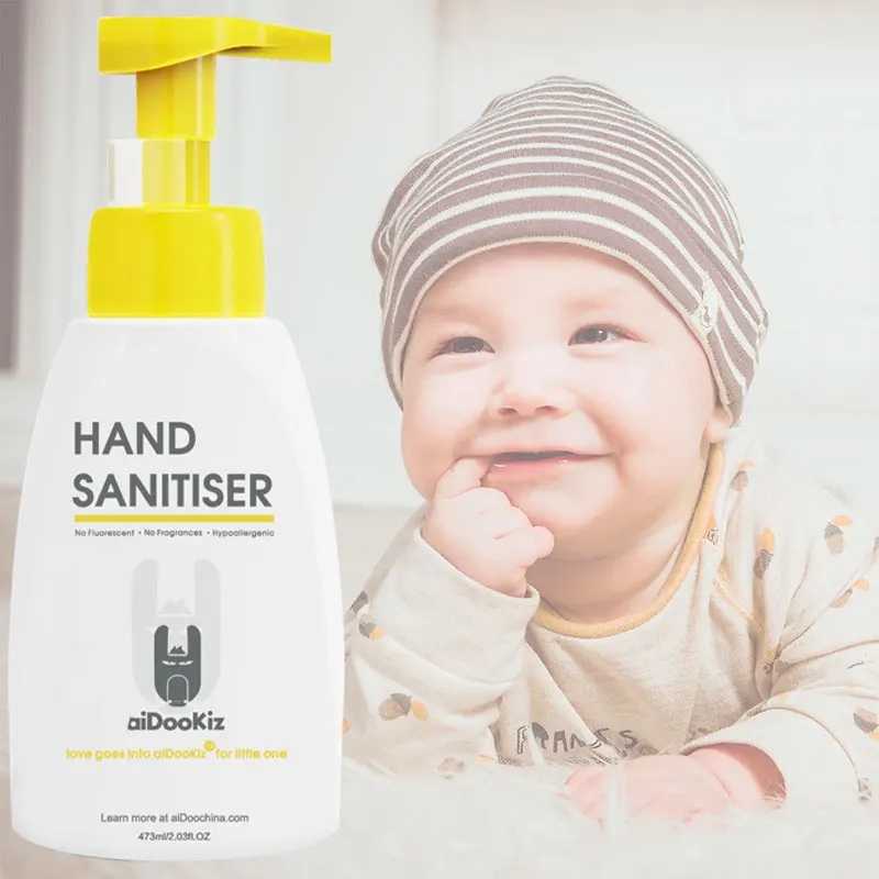 
aiDooKiz Moisturizing Hand Wash for Baby Plant-Based Gentle Cleanser with Aloe Essential 
