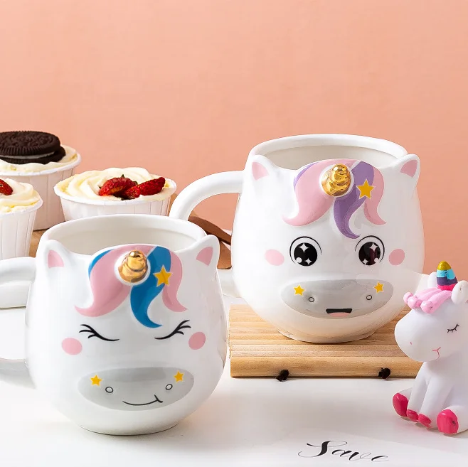

New Arrival Home Indoor Travel Coffee Tea Cute Mug Ceramic round coffee cartoon mug, Optional