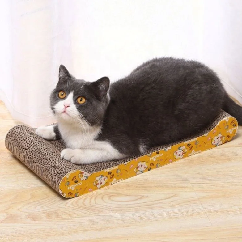 

Funny Scratcher Cat Toy Cute Bone Type Corrugated Rest Sleeping Pad, Photo