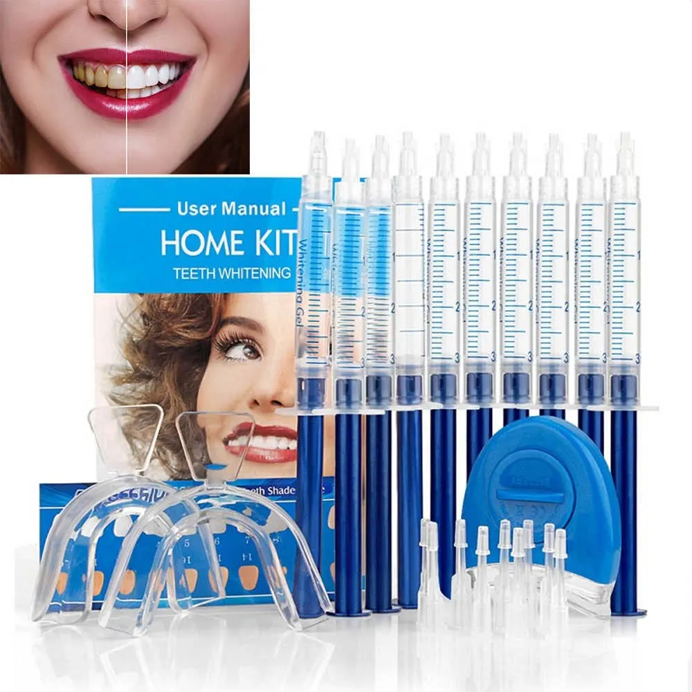 

Home Use Dental Equipment Tooth Bleaching Whitener Quick Professional White Effect Care LED Light Teeth Whitening Gel Kit