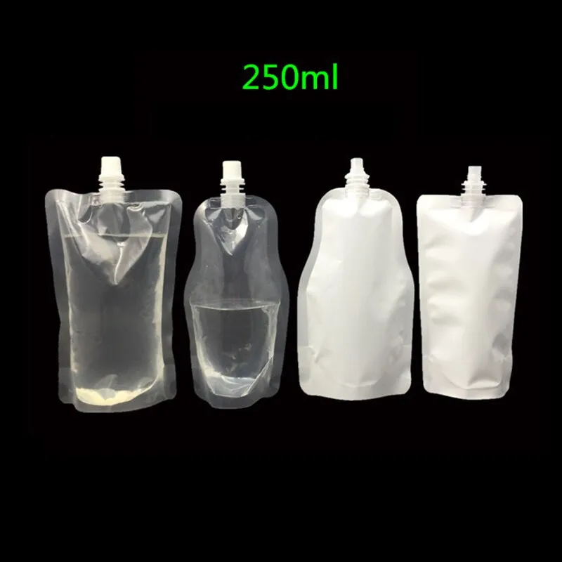 Custom Printed Plastic Bottle Shaped Pouch/250ml Bottle Shape Water ...