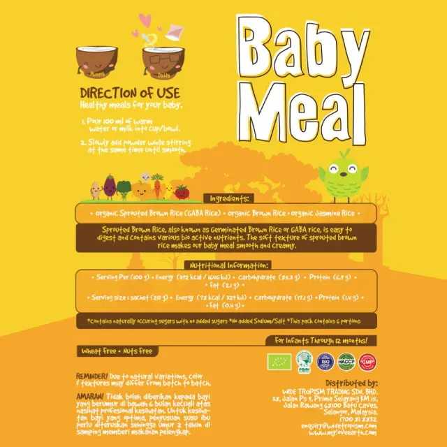 
6+ months Brown Rice Baby Food 