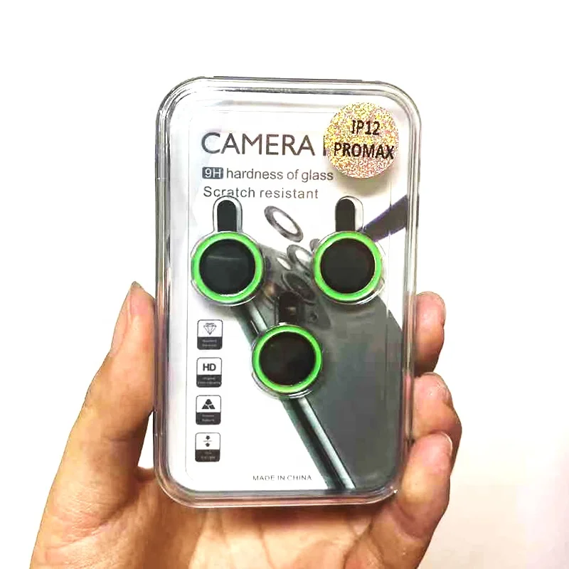 

mobile neon camera lens luminous camera glass screen protector for iphone 12/12 pro /12 pro max/12 mini