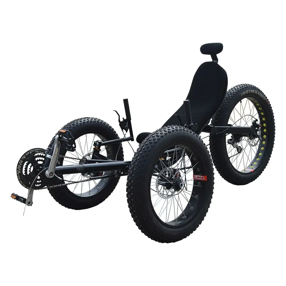 

Free Express Shipping Fast Delivery Adult Pedal Three Wheel Fat Tire Recumbent Trike Full Fat Recumbent Bike For Sale
