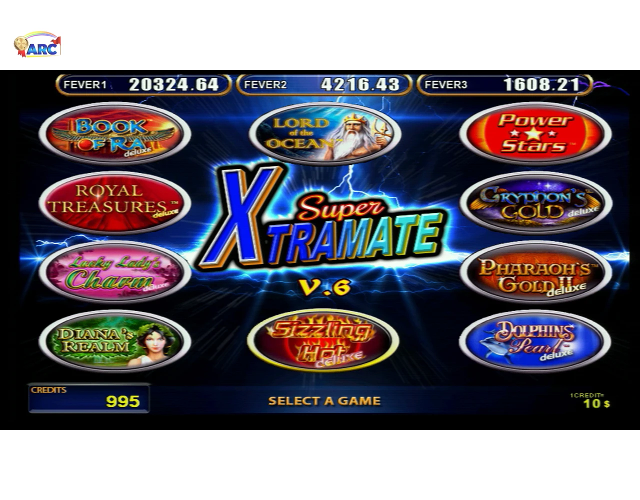 

SUPER XTRAMATE family V6 game board slot game board