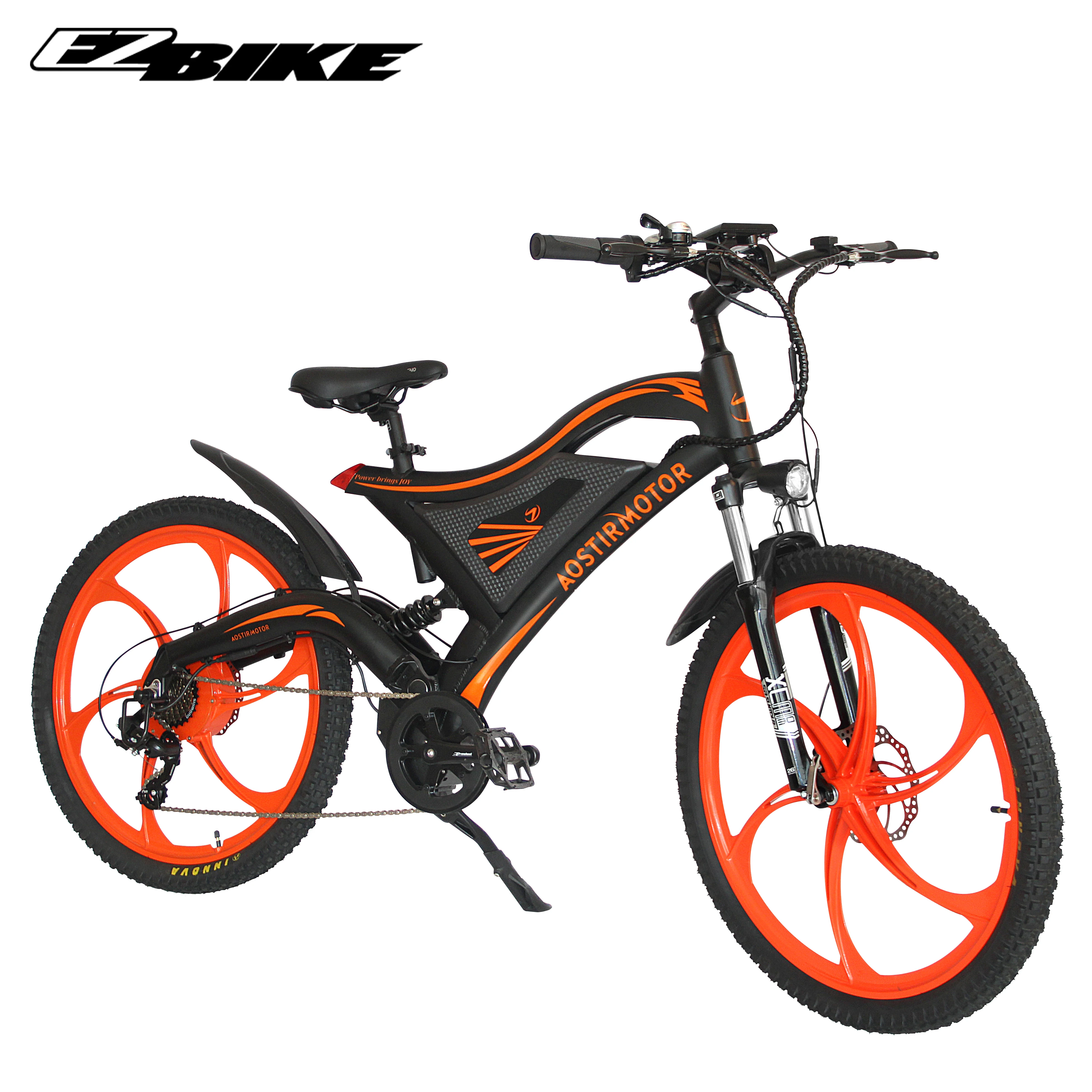 

Lightweight fast speed full suspension 48v 500w downhill mountain electric bike