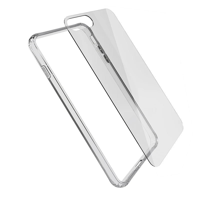 

2021 Newest Design iPhone7+/8+ transparent phone case Waterproof, fall-proof, yellowing, Customizable