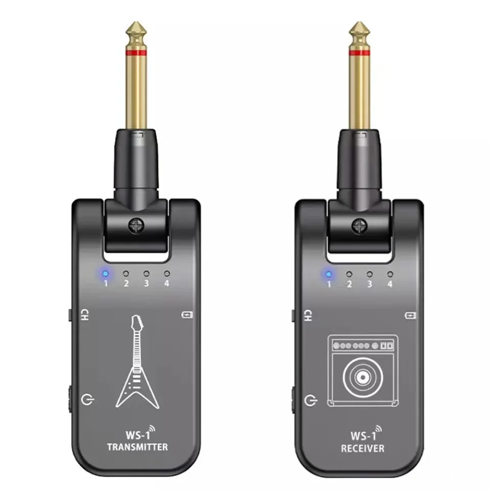 

2.4G UHF guitar wireless system transmitter receiver pickup for electric guitarra Stringed Instruments Parts & Accessories