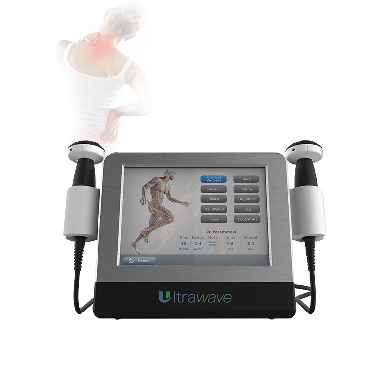 

Ultrasonic Physical Therapy 2 Handles Ultrasound Pain Relief Ultrasound Machine Physiotherapy