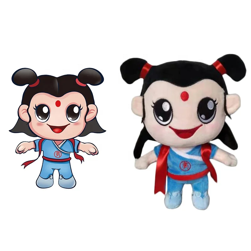 
Promotion Plush Toy Manufacturer Custom Logo Soft Plush Human Doll Mascot 