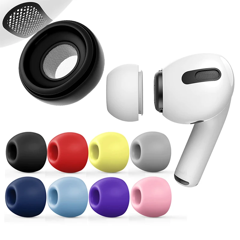 

Replacement Ear Tips for Airpods Pro with Noise Reduction Hole Ear tips Silicone Rubber Earphone accessories
