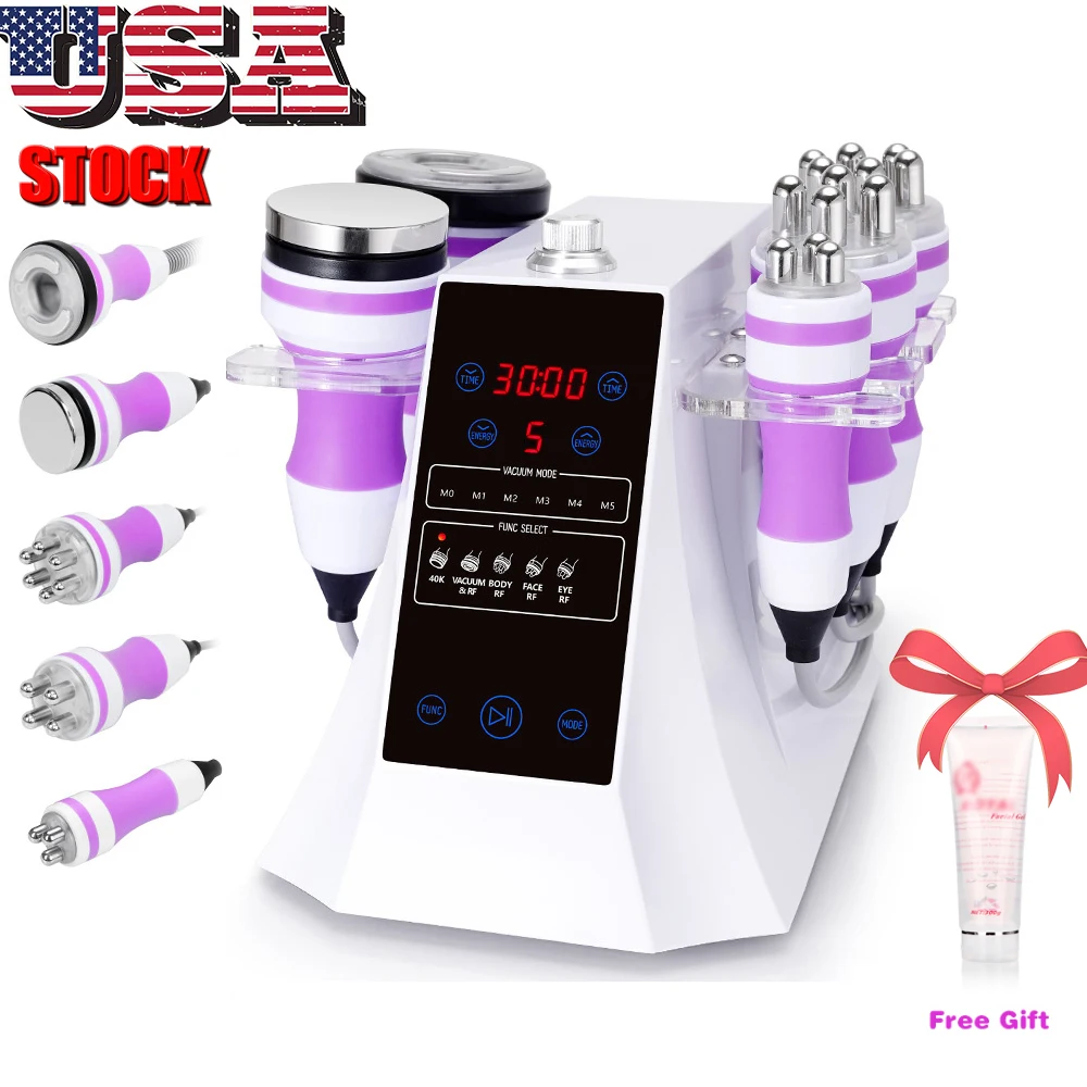 

mychway new design Multifunctional 5 in 1 Vacuum RF 40K Cavitation Slimming Machine