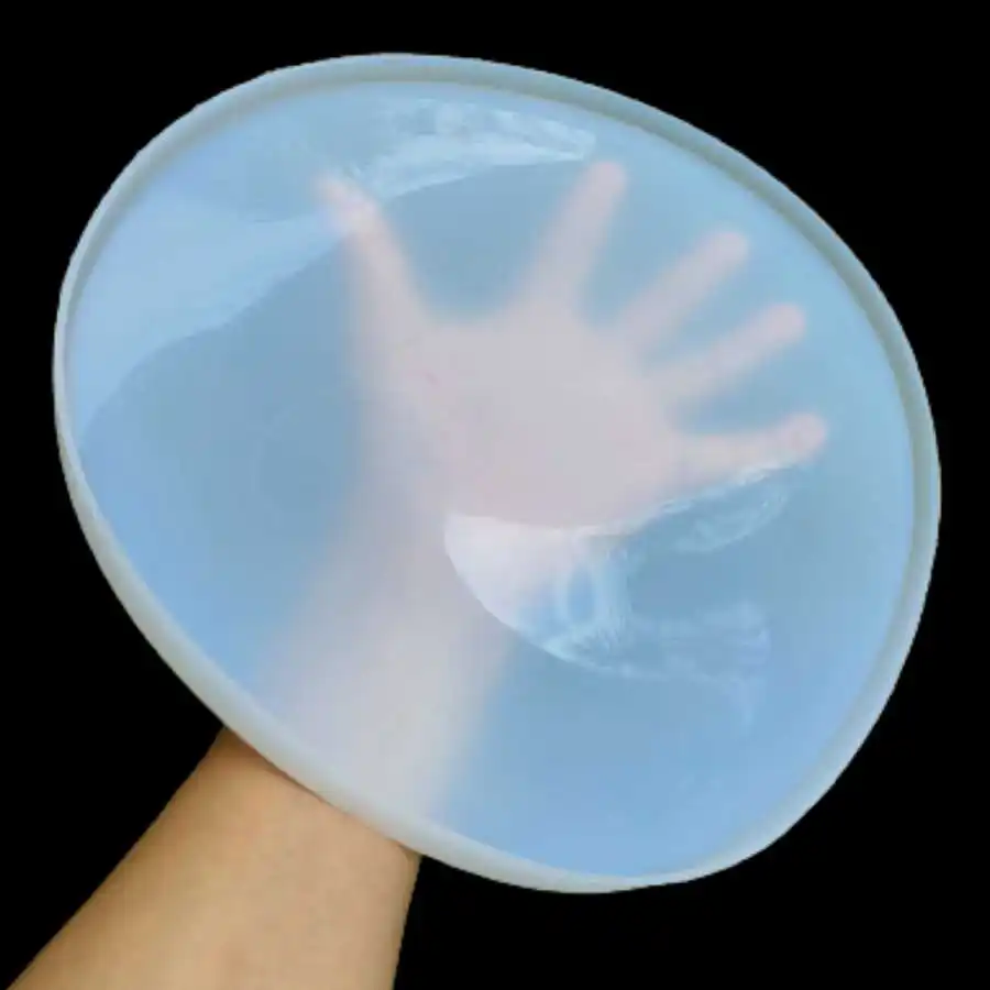 

30cm Large Circle Resin Tray Mold 11.8 inch Silicone Dish Mould Round Serving Epoxy DIY Clock Casting Coasters Home Decoration