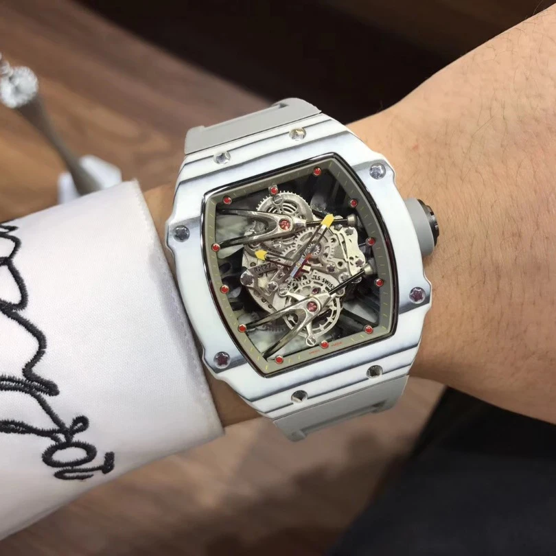 

RM27-02 carbon fiber case skeleton dial visible movement mechanical luxury brand sport watch