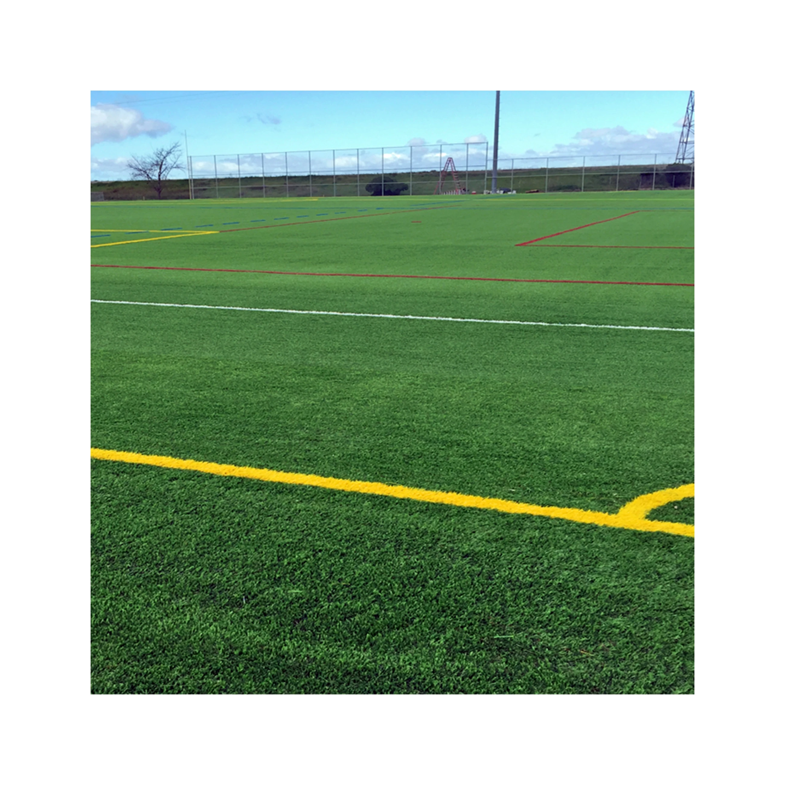 

Grass tennis court MD50 sports turf synthetic grass for soccer artificial grass football, Green