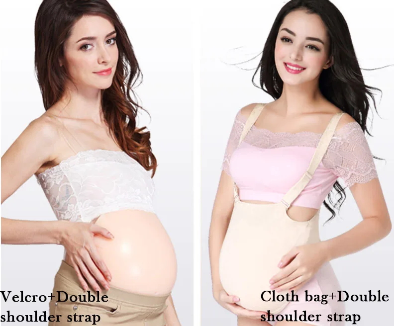 Shops Velcro + Double Shoulder Strap for Artificial Pregnant Tummy