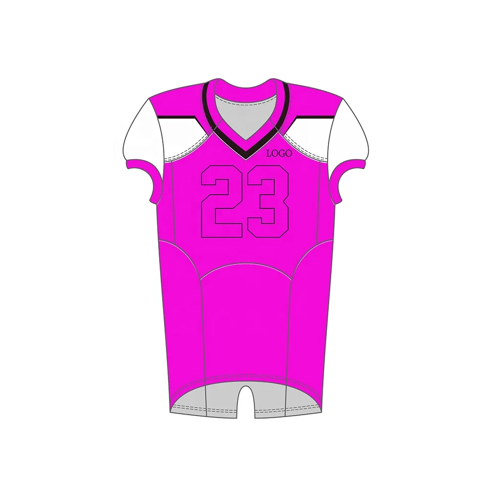pink football jerseys blank
