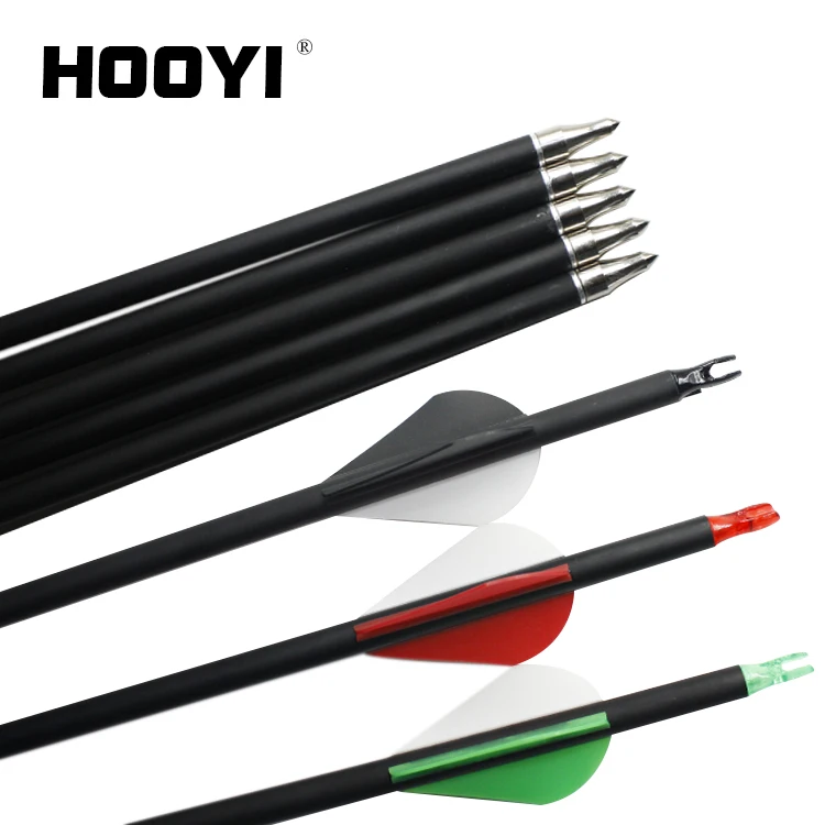 

28 Inch/30 Inch Carbon Archery Arrows, Spine 500 with Removable Tips, for Shooting Hunting and Target Practice Arrows