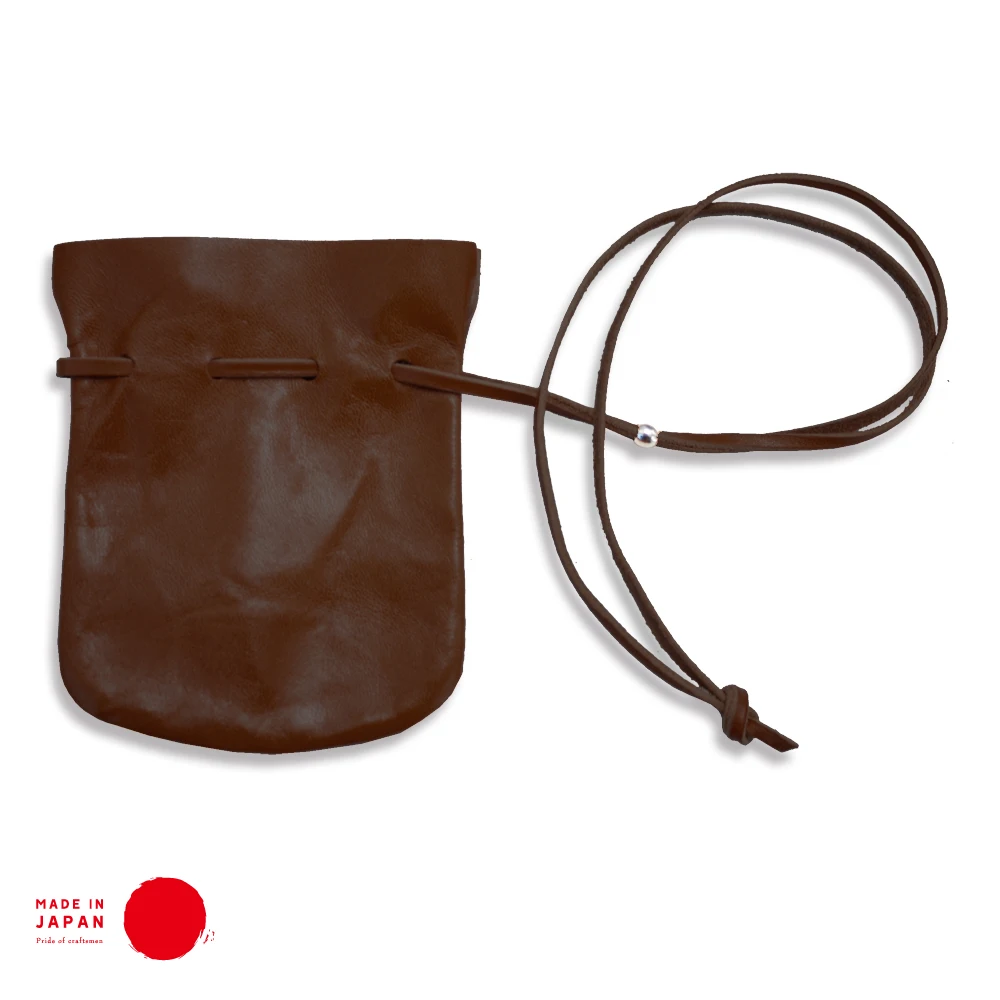 
[ TOCHIGI LEATHER ] Kinchaku Pouch   Made in Japan 