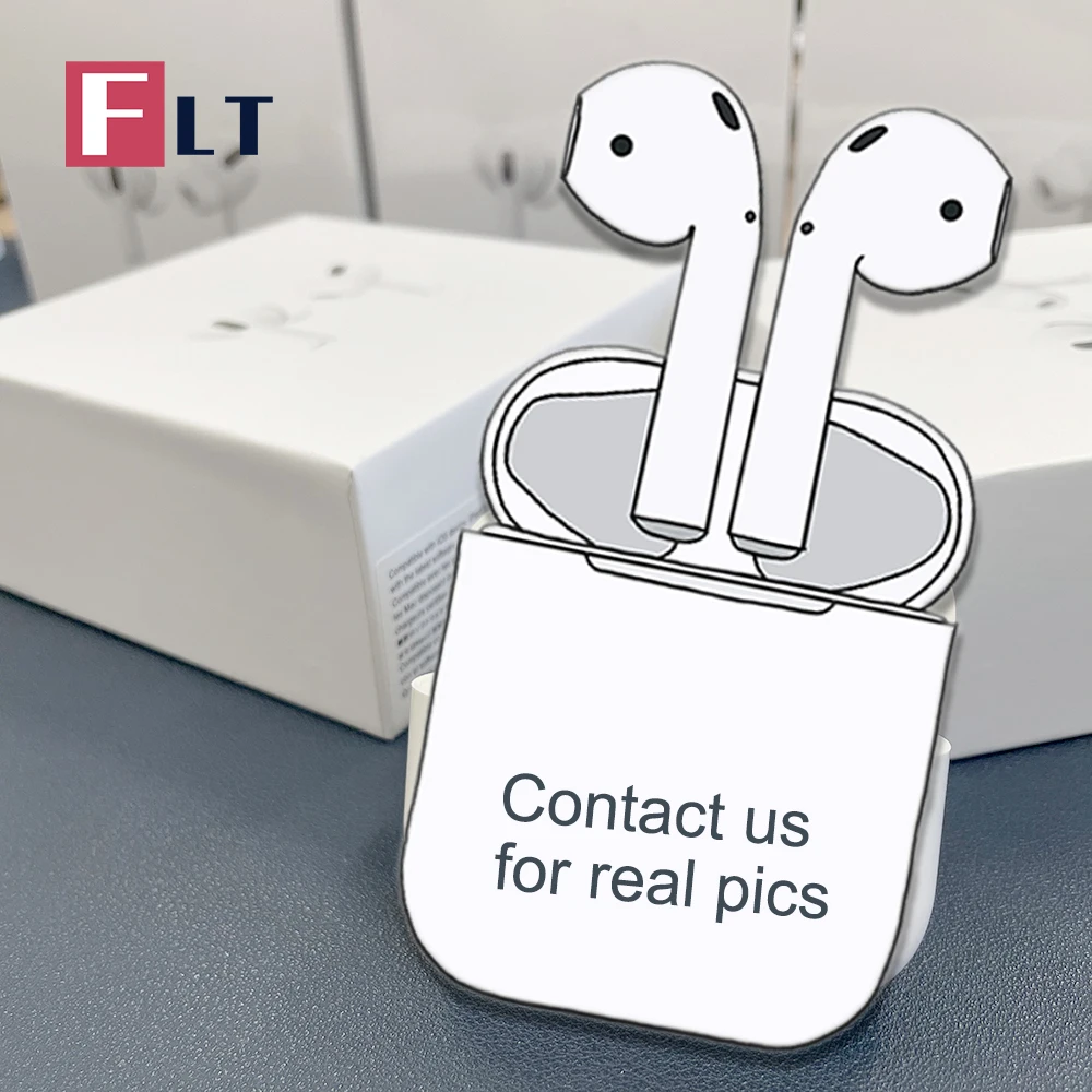 

FLT Top Quality GPS Rename Pop-up Window Original Gen 2 Air 2 Wireless Earphones Earbuds for Appled Airpodsing 2