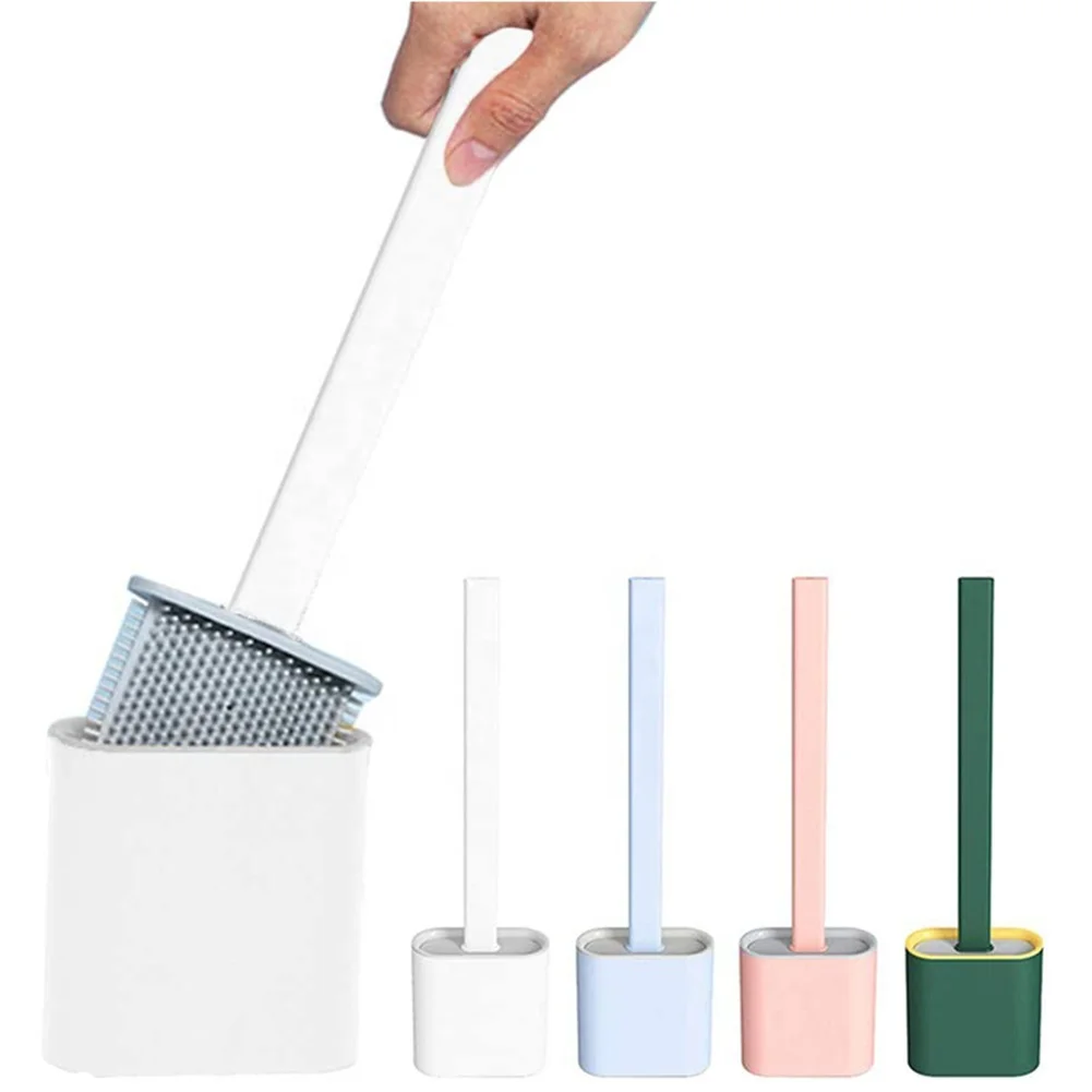 

New Design Bathroom Accessories Household Compact TPR+PP Sturdy Deep Cleaning Toilet Bowl Cleaner Brush, Multi color