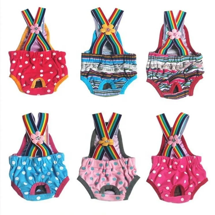 

Comfortable Washable Pet Sanitary Physiological Pants Dog Diaper Cute Bib For, Picture