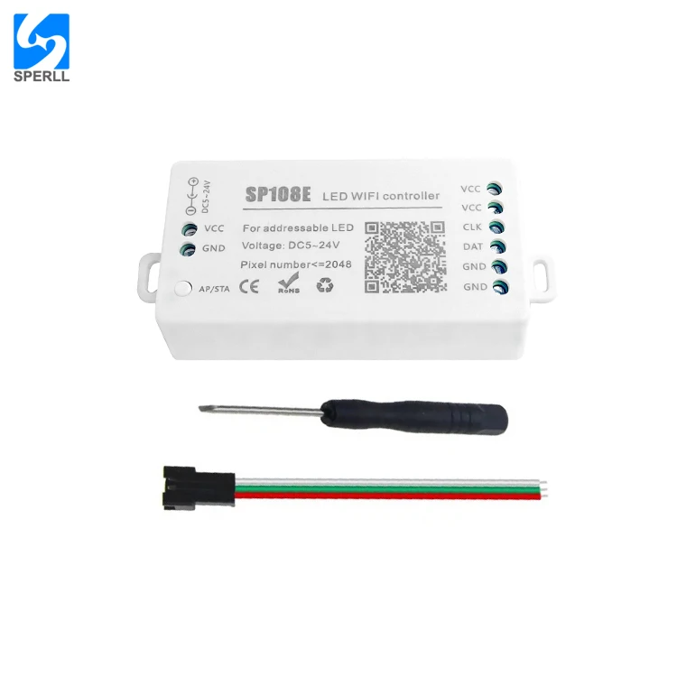 SP108E Mini dmx 512 wifi RGBW smart LED Controller with factory price