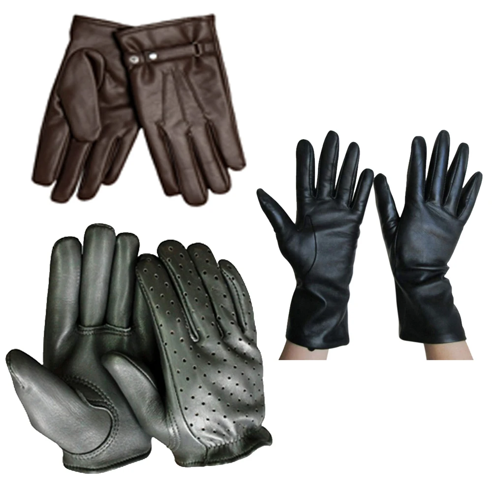 
Bachelors fashion able winter leather gloves for men, low price dressing gloves 