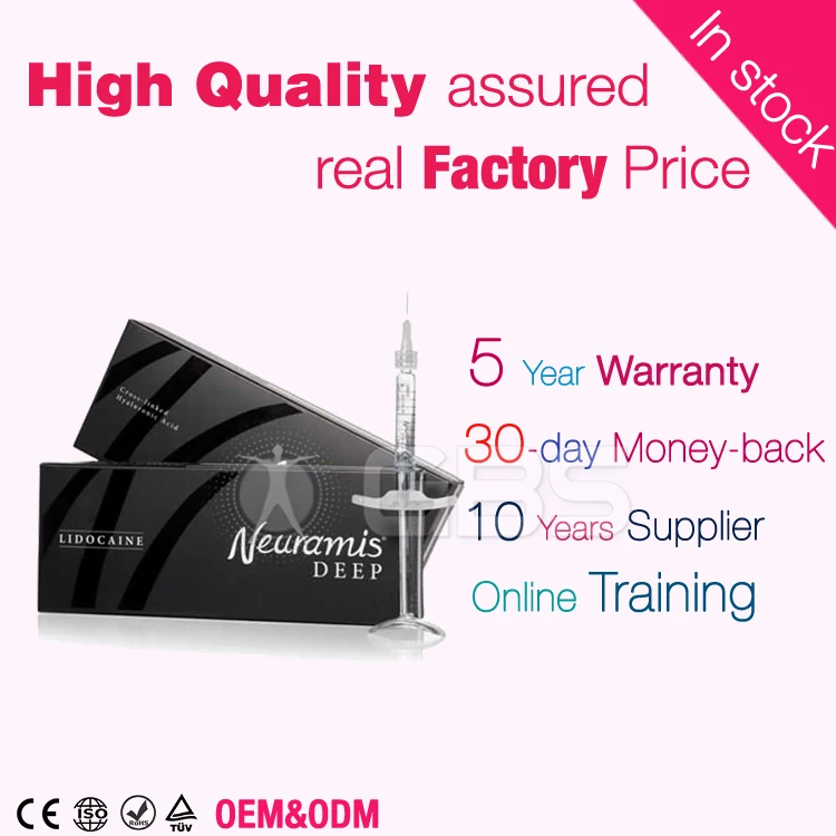 
Long Lasting Injectable Cross Linked Hyaluronic Acid Dermal Filler 