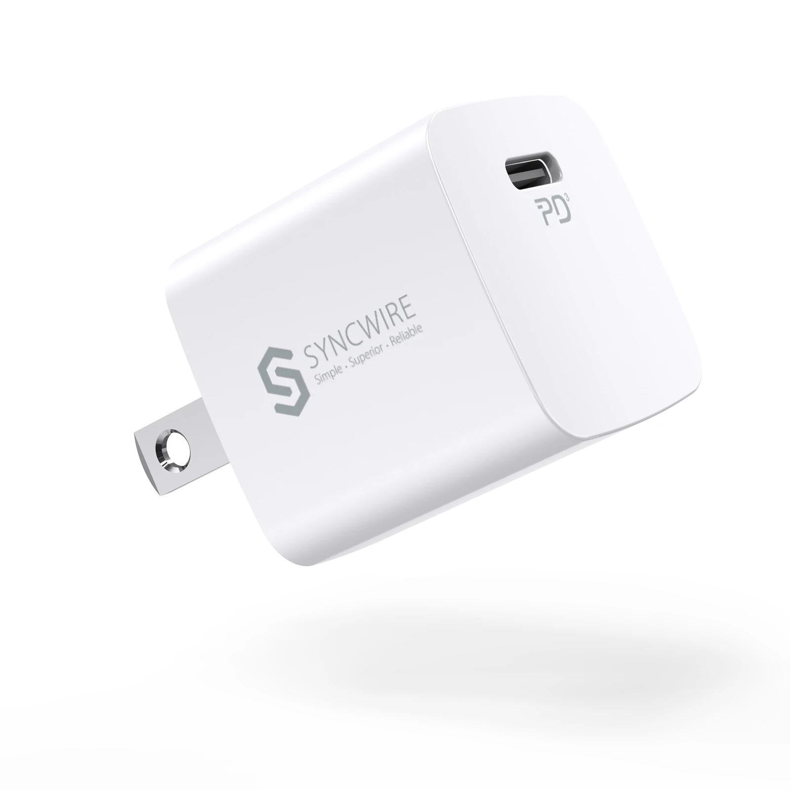 

Syncwire USB C PD 20w Car Charger For Iphone 12 PD Home Wall Charger, White