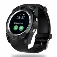 

Top Rated V8 Full Screen Round Dial Smartwatch Mens Womens Smart Touch 4g Android Sim Card Camera Fitness Watch