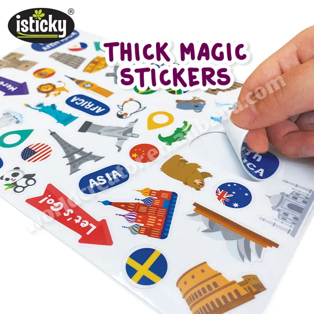 
Removable Home Decal World Map Kids Room Decorative Wall Stickers 