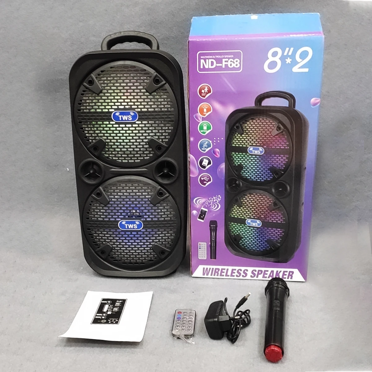 New Hot Sale Double 8 Inch Good Price Party Bocina Barras De Sonido Kts