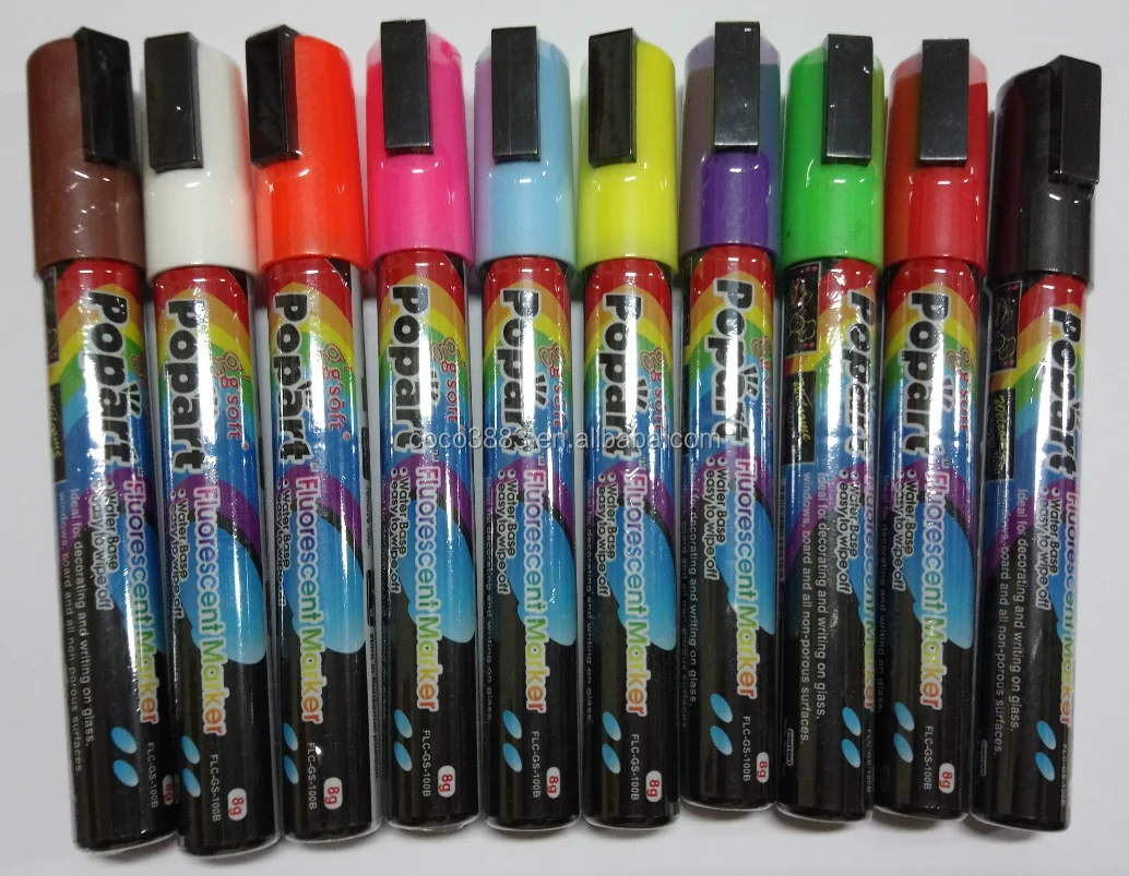 

5.5 mm Best X'mas decoration Fluorescent ink Erasable Liquid Chalk Marker