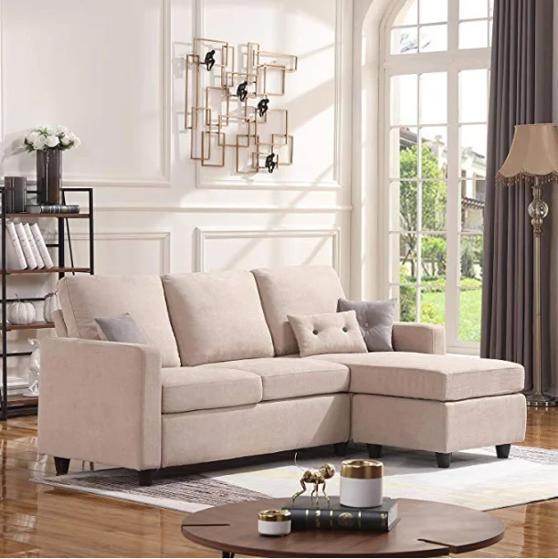 product-Natural woodenfurniture livingroom sectional modern simple European style sofa set-BoomDear 