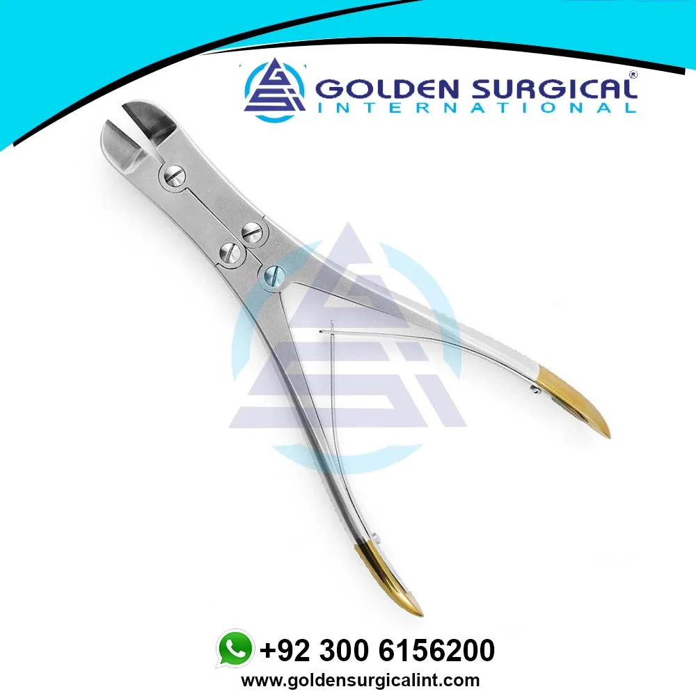 Tc Vital Wire Cutter Side Double Action Dental Orthodontic Pliers Angled 13.5cm Orthodontic