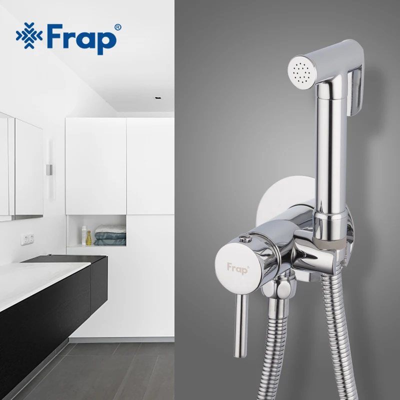 
Contemporary Single Handle Wall Mounted Mixer Faucet with Bidet 