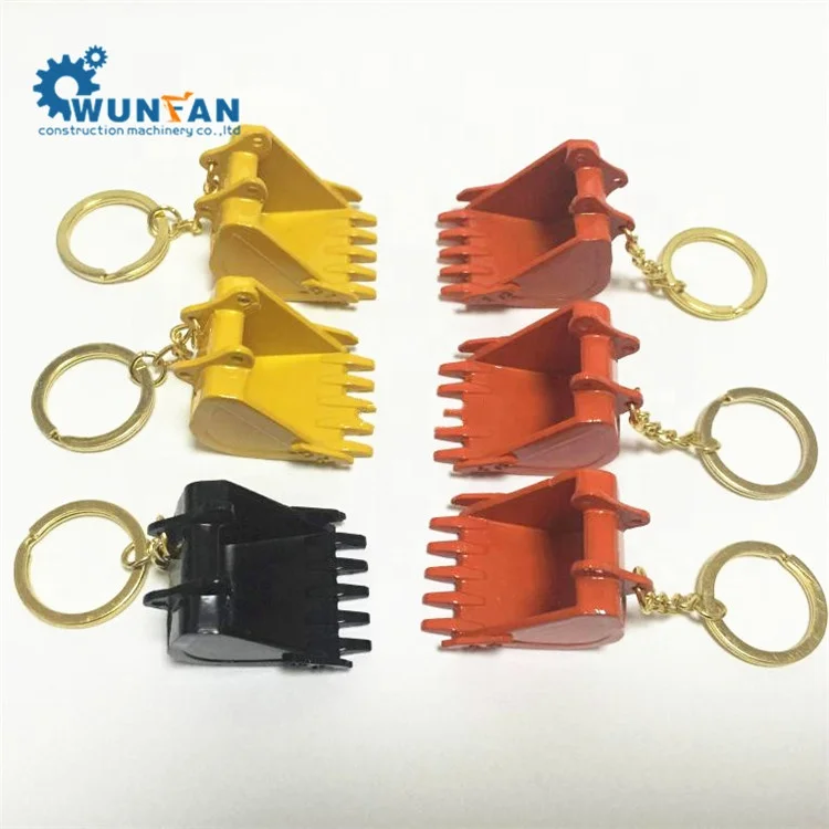 Hitachi Bucket key chain Keyring Metal Model