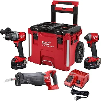 
POWER TOOLS MilwaukeeS_2695-15 M18 18V Cordless Lithium-Ion Combo Tools 