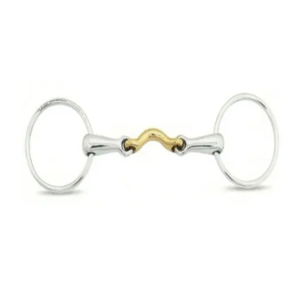 New Horse Steeliness Steel Bits With German Silver Half Moon Link