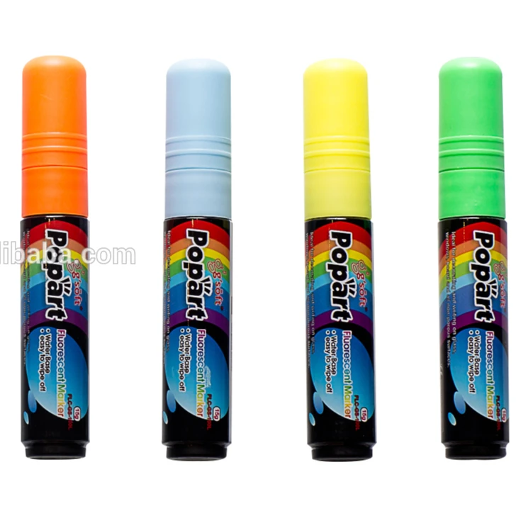 

Good quality Window/LED board/Glass Assorted Fluorescent colors liquid chalk pen