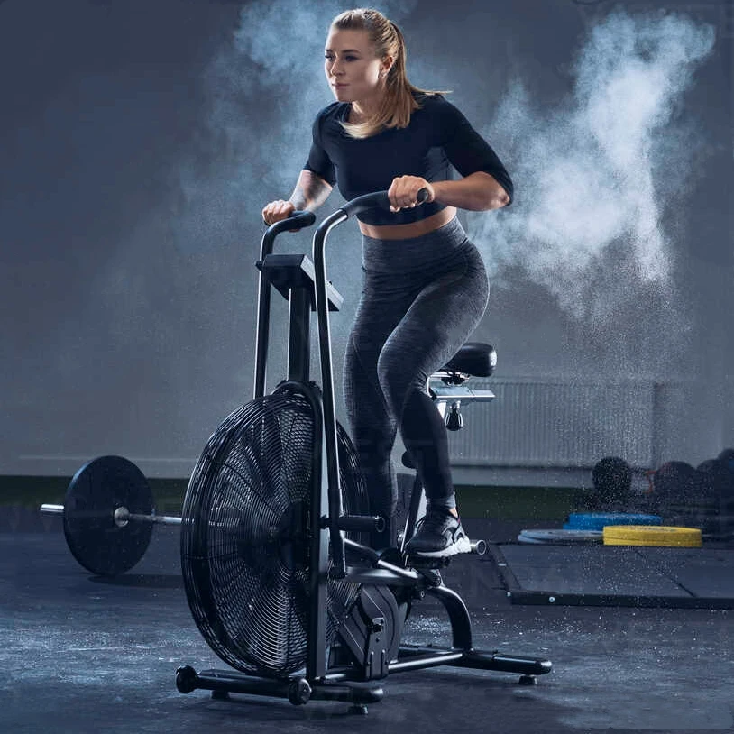 

Skyboard gym equipment home use exercise sport fan air bike, Black