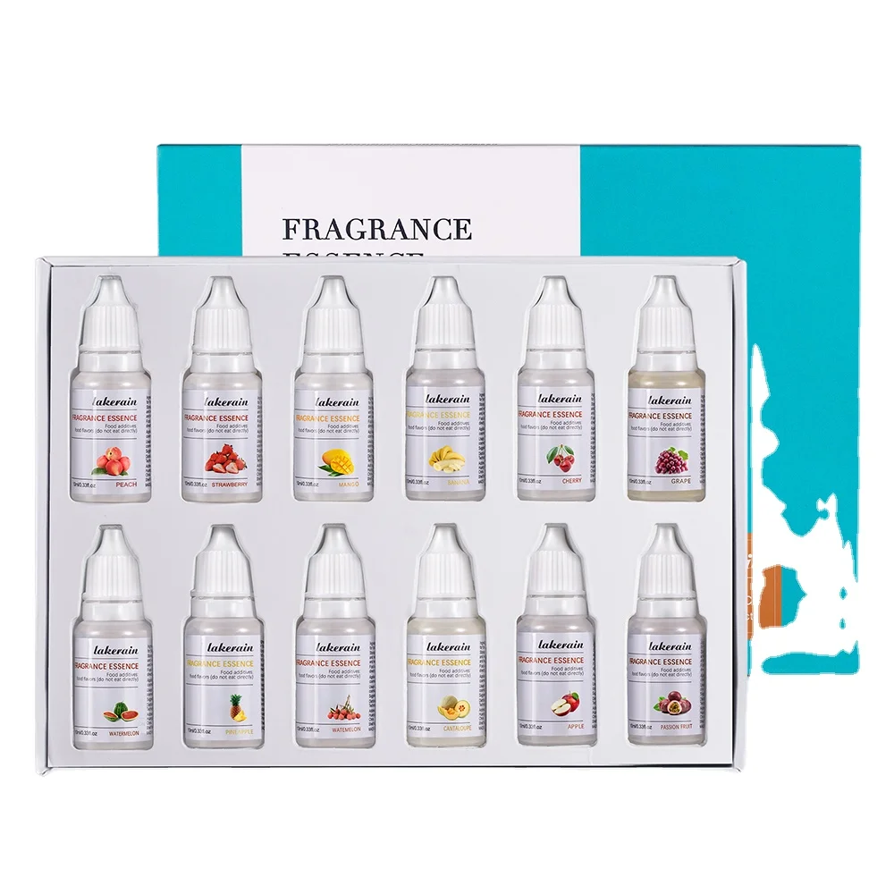 

24 Flavors Fragrance Oil Natural Flavor DIY Lipstick Lip Gloss Base Soap Candle Fragrance Organic Flavoring Oil