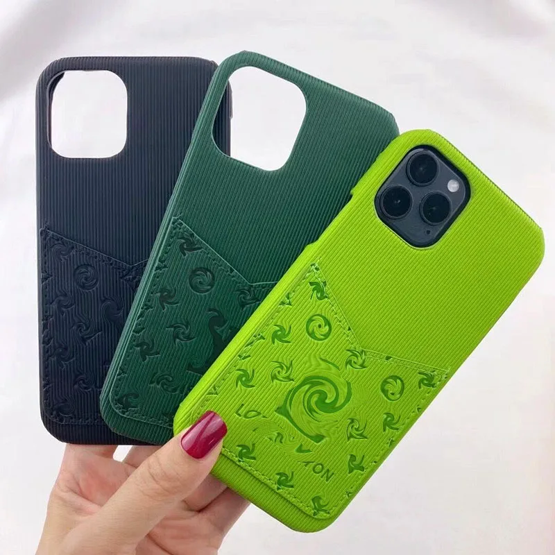 

2021 new designer case for apple iphone 12 11 pro max Card bag design cases for iphonexr xs max 8plus luxury leather case, Multi colors