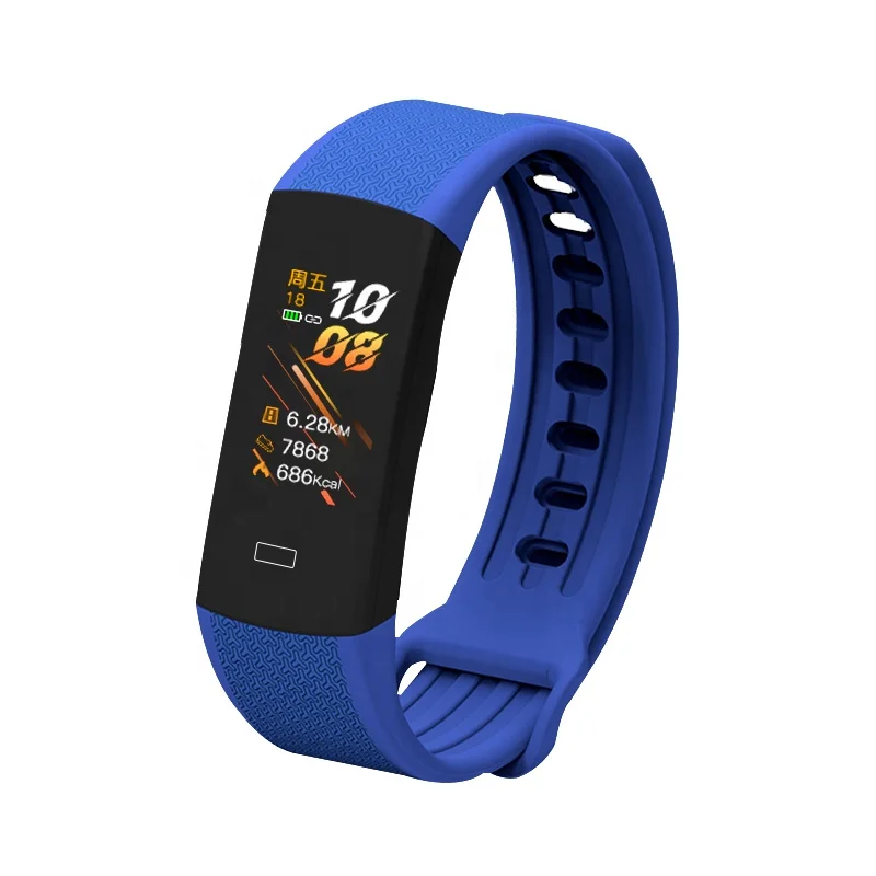 

New Arrival Smart Sports Bracelet with Body Temperature Heart Rate Sports smart Watch B6W, Black,red, blue