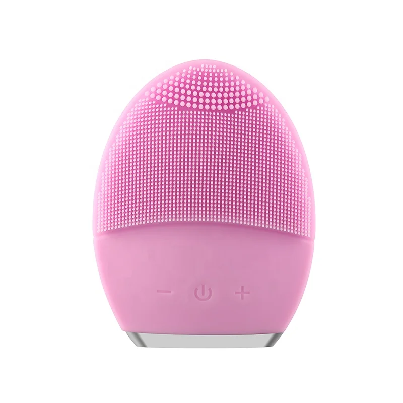 

IPX7 Waterproof Electric Face Scrubber Brush Silicone Exfoliating Face Brush Cleanser, Red, pink, blue