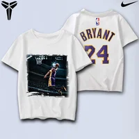 

2020 summer custom NBA white print design bryant jersey gym sports training NO.24 Kobe bryant jersey t shirts