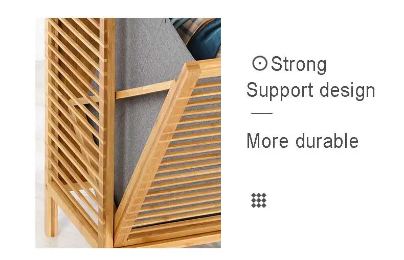 Cheap Wholesale 3 Section Bamboo Wicker Laundry Basket With Table